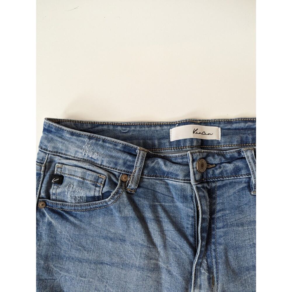 Kancan Jeans Size 30 Raw Hem Bottom Ripped Distressed High Rise - Picture 2 of 10